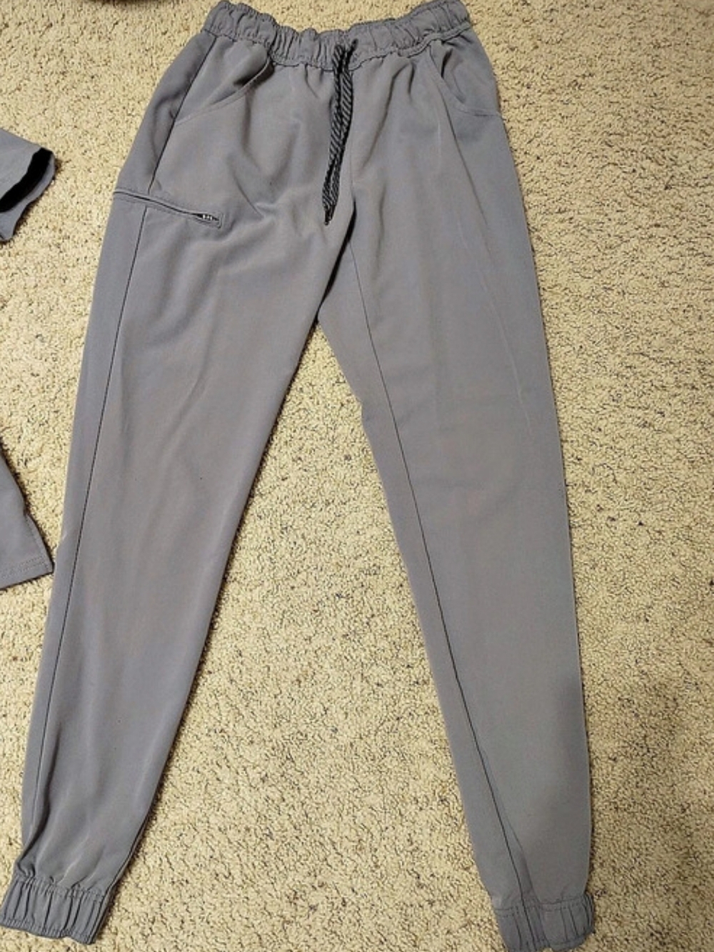 Jaanuu Gray Scrub Medical Joggers women's size ST